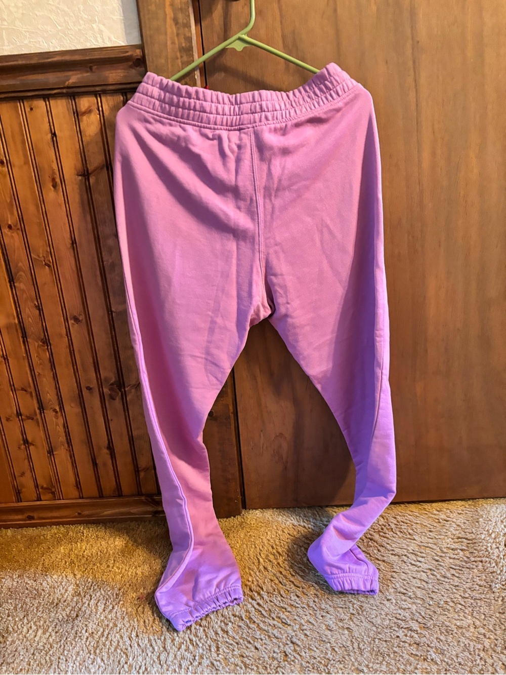 adidas Lavender Pink Jogger Pants with Elastic Cuffs